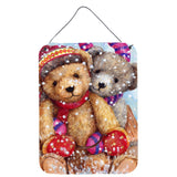 Caroline'S Treasures Winter Snow Teddy Bears Wall Or Door Hanging Prints Cdco0461Ds1216, 16H X 12W, Multicolor