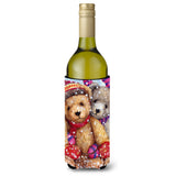 Caroline'S Treasures Cdco0461Literk Winter Snow Teddy Bears Wine Bottle Beverage Insulator Hugger, 750Ml, Multicolor