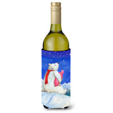 Caroline'S Treasures Cdco0488Literk Polar Bear With Hot Water Bottle Wine Bottle Beverage Insulator Hugger, 750Ml, Mul