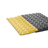 Industrial Deck Plate 2'x75' Black w/Yellow