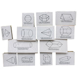 Geometric Shape Stamps, 3D, Set of 13