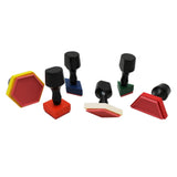 Pattern Block Stamps, 6/pkg