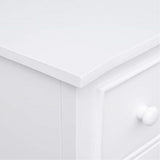 Sunset Trading White Shutter Wood Dresser With Mirror