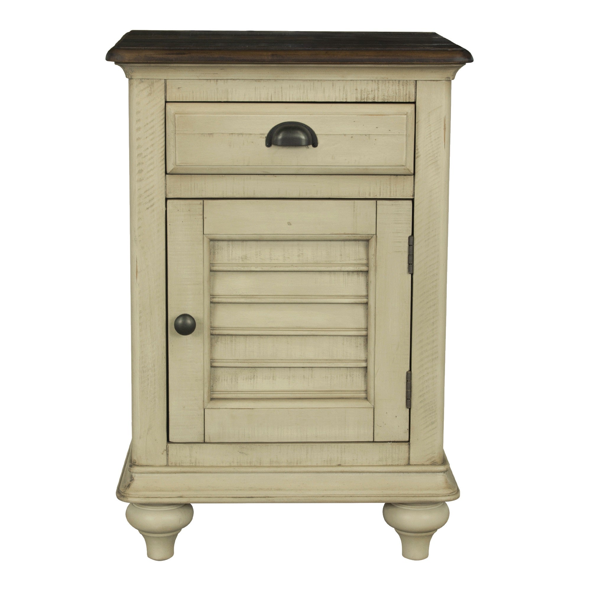 Sunset Trading Shades Of Sand Nightstand | Narrow | Drawer | Cabinet
