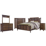 Sunset Trading Bahama Shutter Wood 5 Piece King Bedroom Set
