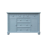 Sunset Trading Cool Breeze Bedroom Dresser | 5 Drawers | 2 Cabinets