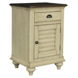 Sunset Trading Shades Of Sand Nightstand | Narrow | Drawer | Cabinet