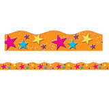 Borders/Trims, Magnetic, Scallop Cut - 1-1/2 x 24, Star Theme, 12/Bag