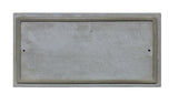 Chesterfield Rectangle Crushed Stone Address Plaque In Slate Color