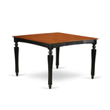 Cht-Blk-T Chelsea Gathering 54 Square Counter Height Dining Table With 18 Butterfly Leaf In Black Finish (Only Tabletop Avai