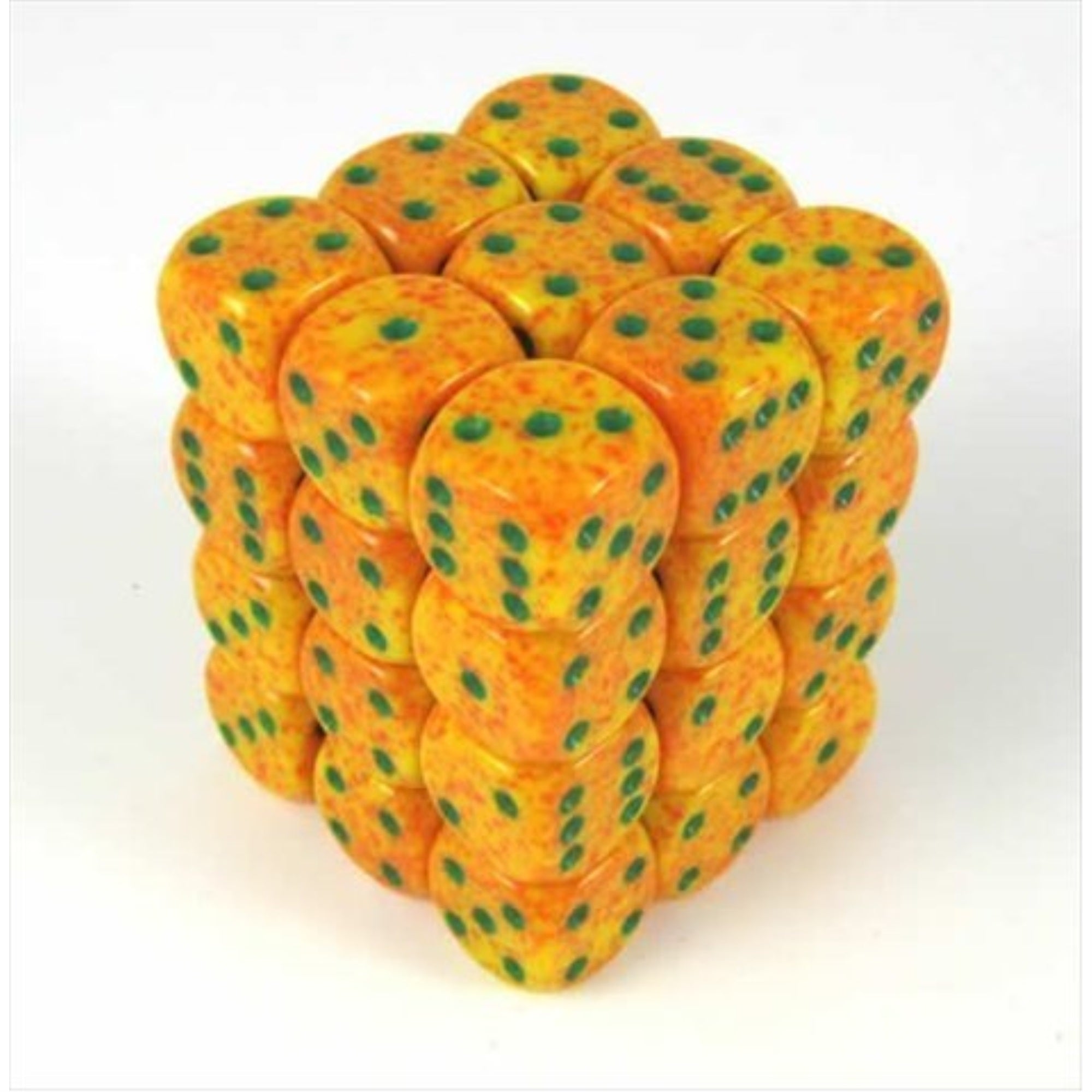 Chessex Manufacturing 25912 Lotus Speckled - 6 Sided 12 Mm Dice Set Of 36