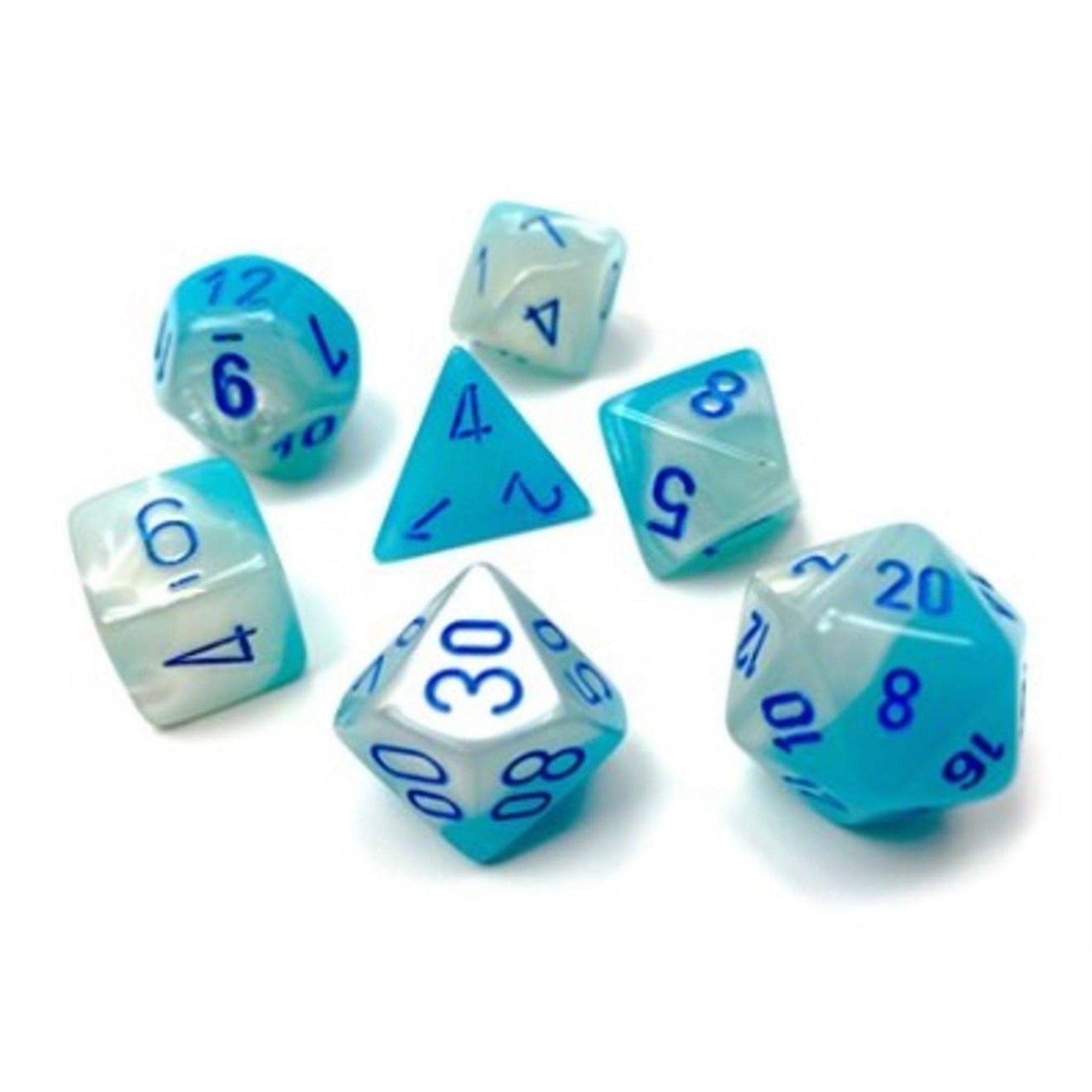 Gemini Polyhedral Dice Set | Set Of 7 Dice In A Variety Of Sizes Designed For Roleplaying Games | Premium Quality Dice For Table