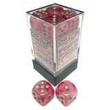 Chessex Dnd Dice Set-16Mm Ghostly Glow Pink And Silver Plastic Polyhedral Dice Set-Dungeons And Dragons Dice Includes 12 Dice -