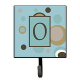 Caroline'S Treasures Cj1013-Osh4 Letter O Initial Monogram-Blue Dots Leash Holder Or Key Hook, Small, Multicolor