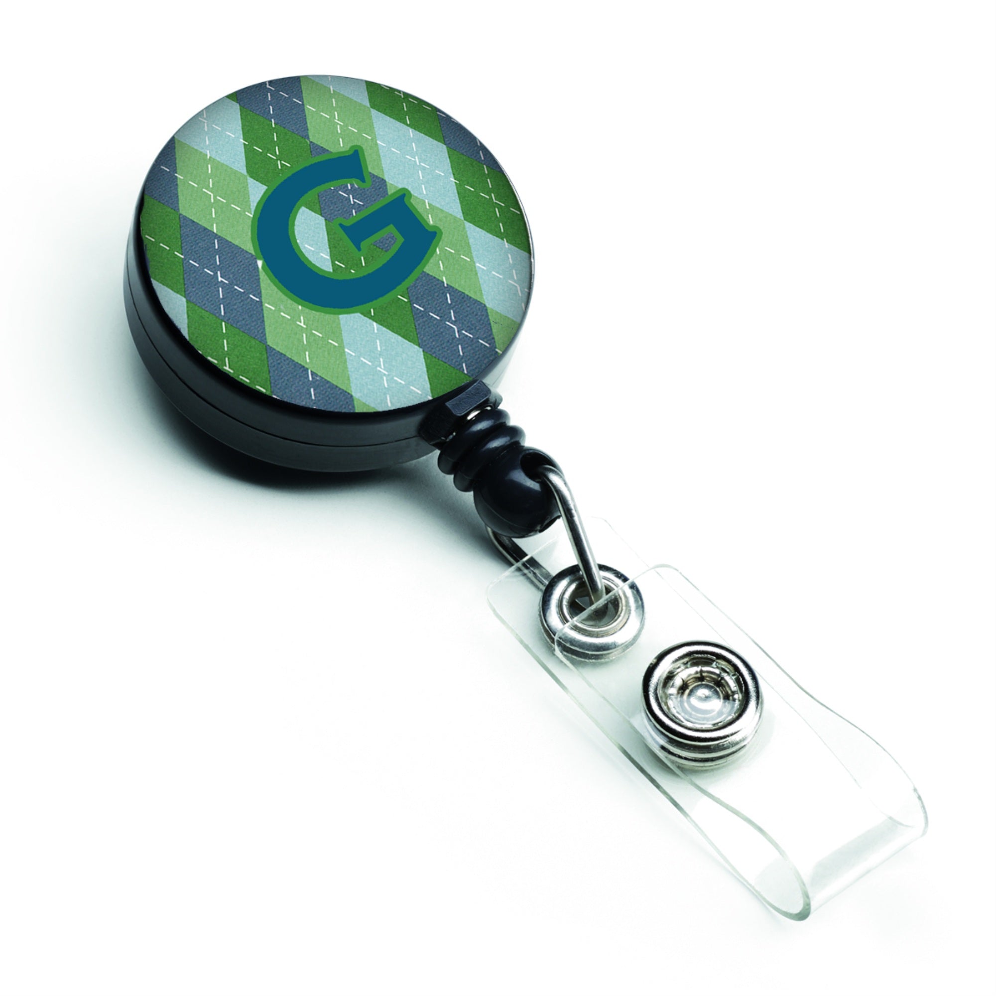 Caroline'S Treasures Monogram, Initial G Blue Argoyle Retractable Badge Reel, Multicolor (Cj1020-Gbr)
