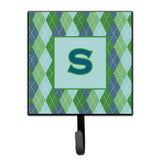 Caroline'S Treasures Cj1020-Ssh4 Letter S Initial Monogram-Blue Argoyle Leash Holder Or Key Hook, Small, Multicolor