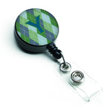 Caroline'S Treasures Initial Y Monogram, Blue Argoyle Retractable Badge Reel, Multicolor (Cj1020-Ybr)