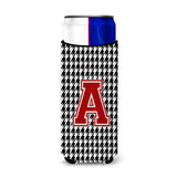 Monogram - Houndstooth Letter A Ultra Beverage Insulators For Slim Cans Cj1021-Amuk