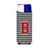 Monogram - Houndstooth Letter B Ultra Beverage Insulators For Slim Cans Cj1021-Bmuk