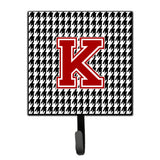 Caroline'S Treasures Cj1021-Ksh4 Monogram-Initial K Hounds Tooth Leash Holder Or Key Hook Cj1021, Small, Multicolor