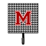 Caroline'S Treasures Cj1021-Msh4 Monogram-Initial M Hounds Tooth Leash Holder Or Key Hook Cj1021, Small, Multicolor