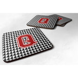 Caroline'S Treasures Cj1021-Qfc Monogram-Houndstooth Foam Coasters (Set Of 4), Initial Q, 3.5 H X 3.5 W, Multicolor