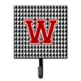 Caroline'S Treasures Cj1021-Wsh4 Monogram-Initial W Hounds Tooth Leash Holder Or Key Hook Cj1021, Small, Multicolor