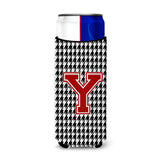 Monogram - Houndstooth Letter Y Ultra Beverage Insulators For Slim Cans Cj1021-Ymuk