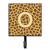 Caroline'S Treasures Cj1025-Osh4 Letter O Initial Monogram-Giraffe Leash Holder Or Key Hook, Small, Multicolor