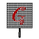 Caroline'S Treasures Cj1035-Gsh4 Letter G Initial Monogram-Hounds Tooth Black Leash Holder Or Key Hook, Small, Multicolor