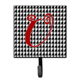 Caroline'S Treasures Cj1035-Ush4 Letter U Initial Monogram-Hounds Tooth Black Leash Holder Or Key Hook, Small, Multicolor