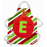Caroline'S Treasures Cj1039-Eapron Christmas Ornament Holiday Initial Letter E Apron, Large, Multicolor