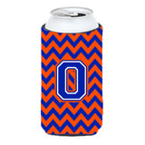 Letter O Chevron Orange And Blue Tall Boy Beverage Insulator Hugger Cj1044-Otbc