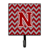 Caroline'S Treasures Letter N Chevron Maroon And White Leash Or Key Holder Cj1049-Nsh4, Small, Multicolor