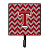 Caroline'S Treasures Letter T Chevron Maroon And White Leash Or Key Holder Cj1049-Tsh4, Small, Multicolor