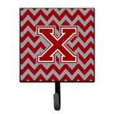 Caroline'S Treasures Letter X Chevron Maroon And White Leash Or Key Holder Cj1049-Xsh4, Small, Multicolor