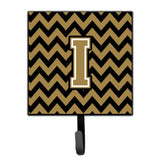 Caroline'S Treasures Letter I Chevron Black And Gold Leash Or Key Holder Cj1050-Ish4, Small, Multicolor
