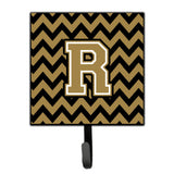 Caroline'S Treasures Letter R Chevron Black And Gold Leash Or Key Holder Cj1050-Rsh4, Small, Multicolor