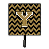 Caroline'S Treasures Letter Y Chevron Black And Gold Leash Or Key Holder Cj1050-Ysh4, Small, Multicolor