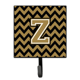 Caroline'S Treasures Letter Z Chevron Black And Gold Leash Or Key Holder Cj1050-Zsh4, Small, Multicolor