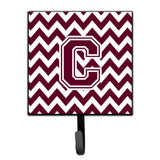 Caroline'S Treasures Letter C Chevron Maroon And White Leash Or Key Holder Cj1051-Csh4, Small, Multicolor