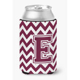 Caroline'S Treasures Cj1051-Ecc Letter E Chevron Maroon And White Can Or Bottle Hugger, Multicolor