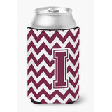 Caroline'S Treasures Cj1051-Icc Letter I Chevron Maroon And White Can Or Bottle Hugger, Multicolor