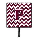 Caroline'S Treasures Letter P Chevron Maroon And White Leash Or Key Holder Cj1051-Psh4, Small, Multicolor