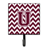 Caroline'S Treasures Letter U Chevron Maroon And White Leash Or Key Holder Cj1051-Ush4, Small, Multicolor