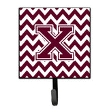 Caroline'S Treasures Letter X Chevron Maroon And White Leash Or Key Holder Cj1051-Xsh4, Small, Multicolor