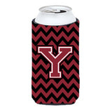Letter Y Chevron Garnet And Black Tall Boy Beverage Insulator Hugger Cj1052-Ytbc