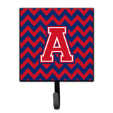 Caroline'S Treasures Letter A Chevron Yale Blue And Crimson Leash Or Key Holder Cj1054-Ash4, Small, Multicolor