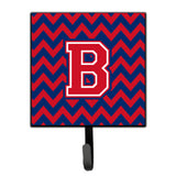 Caroline'S Treasures Letter B Chevron Yale Blue And Crimson Leash Or Key Holder Cj1054-Bsh4, Small, Multicolor