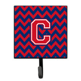 Caroline'S Treasures Letter C Chevron Yale Blue And Crimson Leash Or Key Holder Cj1054-Csh4, Small, Multicolor